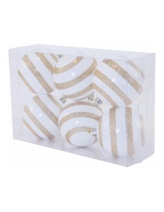 Bolas de Navidad blancas/doradas para la decoración árboles navideños para tiendas y centros comerciales 2