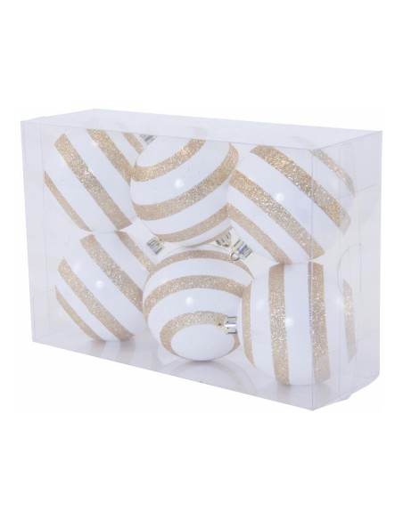 Bolas de Navidad blancas/doradas para la decoración árboles navideños para tiendas y centros comerciales