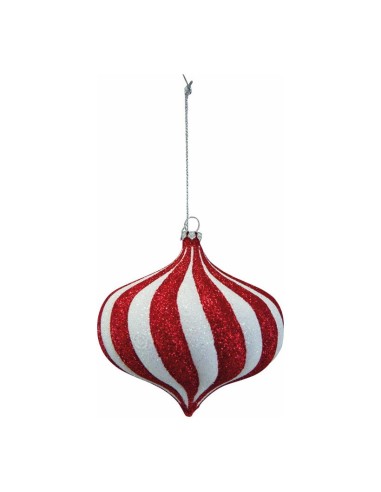 Adorno forma de cebolla para la decoración árboles navideños para tiendas y centros comerciales