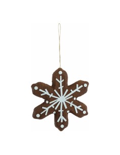 Pan de jengibre "copo de nieve" para la decoración navideña de centros comerciales calles tiendas 2