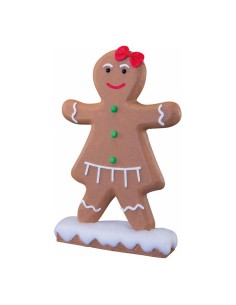 Pan de jengibre "niña" para la decoración navideña de centros comerciales calles tiendas 2