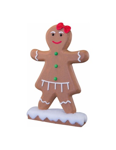 Pan de jengibre "niña" para la decoración navideña de centros comerciales calles tiendas