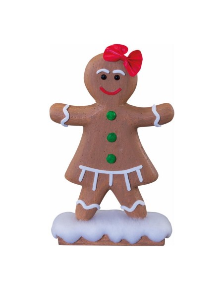 Pan de jengibre "niña" para la decoración navideña de centros comerciales calles tiendas