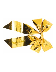 Lazo de papel metalizado para la decoración de árboles de navidad 2