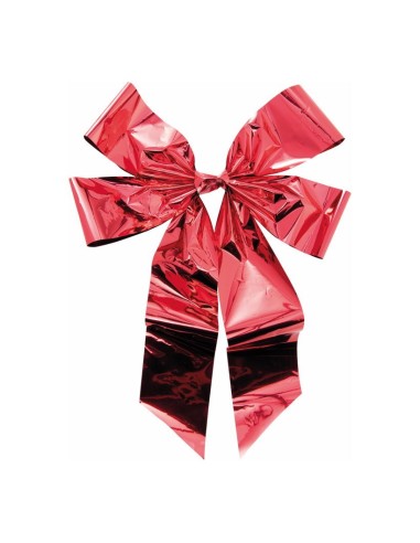 Lazo de papel metalizado para la decoración de árboles de navidad