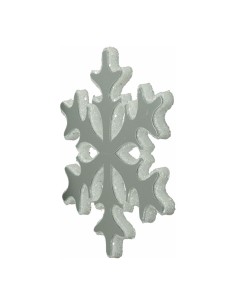 Copo de nieve con efecto espejo Para escaparates de invierno en tiendas y centros comerciales 2