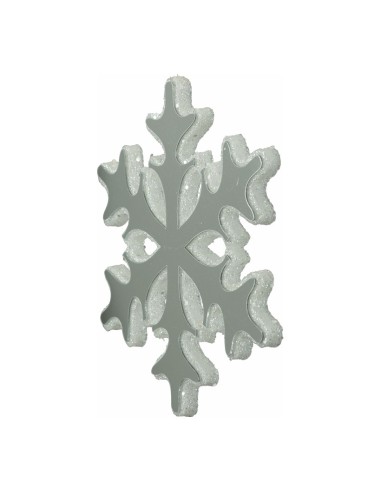 Copo de nieve con efecto espejo Para escaparates de invierno en tiendas y centros comerciales