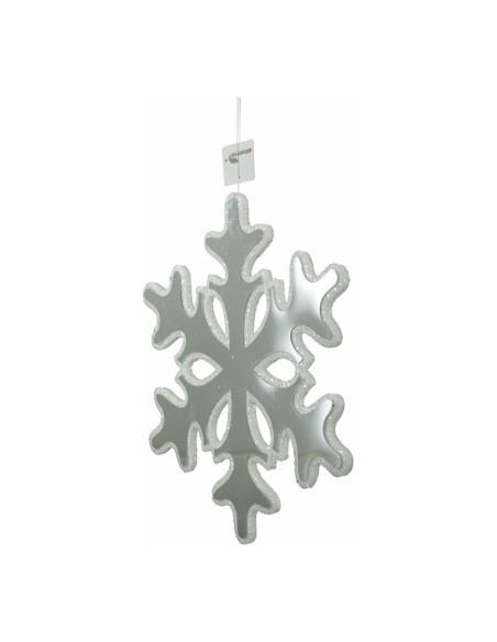 Copo de nieve con efecto espejo Para escaparates de invierno en tiendas y centros comerciales