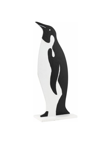 Pingüino para decoración de escaparates en invierno
