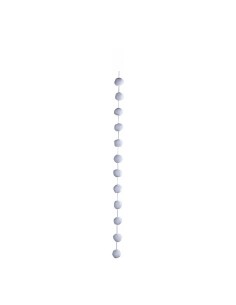 Cadena de bolas de nieve para la decoración de centros comerciales calles y tiendas 2