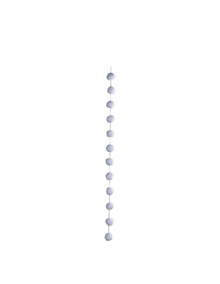 Cadena de bolas de nieve para la decoración de centros comerciales calles y tiendas