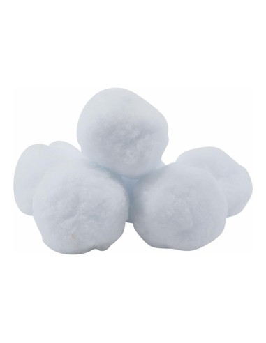 Bolas de nieve para la decoración de árboles de navidad en escaparates de tiendas