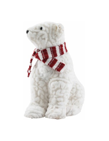 Oso polar para decoración de escaparates en invierno