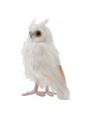 Búho para decoración de escaparates en invierno