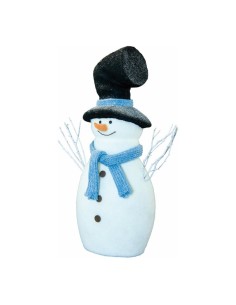 Muñeco de nieve para decoración de escaparates en invierno 2
