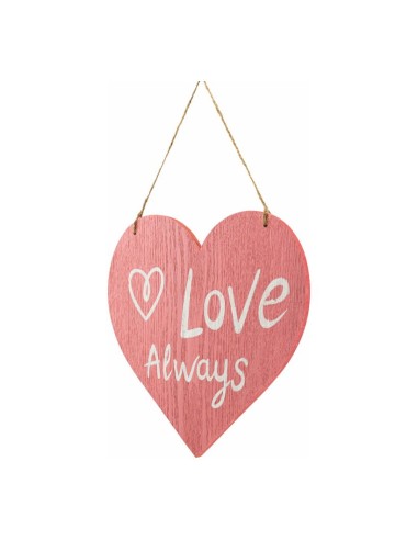Corazón con texto "love always" para la decoración del día de los enamorados en centros comerciales tiendas
