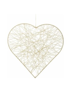 Corazón de yute para la decoración del día de los enamorados en centros comerciales tiendas 2