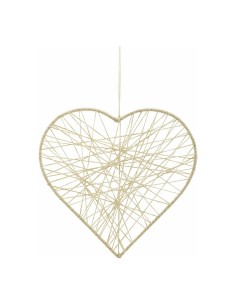 Corazón de yute para la decoración del día de los enamorados en centros comerciales tiendas 2