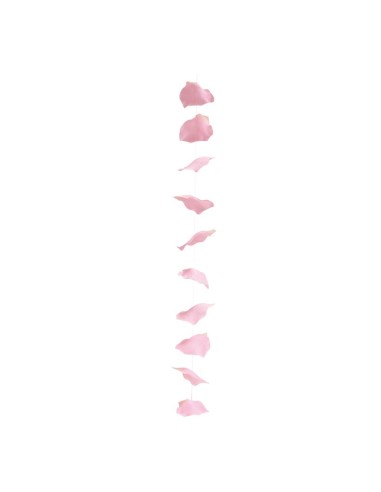Guirnalda de pétalos de rosa para la decoración del día de los enamorados en centros comerciales y tiendas