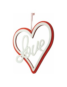 Corazón con texto "love" para la decoración del día de los enamorados en centros comerciales tiendas 2