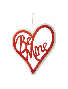 Corazón con texto "be mine" para la decoración del día de los enamorados en centros comerciales tiendas 2