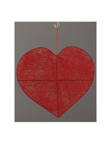 Corazón hilo trenzado para la decoración del día de los enamorados en centros comerciales tiendas