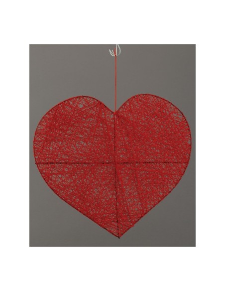 Corazón hilo trenzado para la decoración del día de los enamorados en centros comerciales tiendas