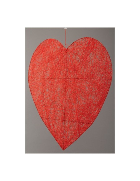Corazón hilo trenzado para la decoración del día de los enamorados en centros comerciales tiendas