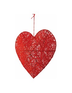 Corazón trenzado 3D para la decoración del día de los enamorados en centros comerciales tiendas 2