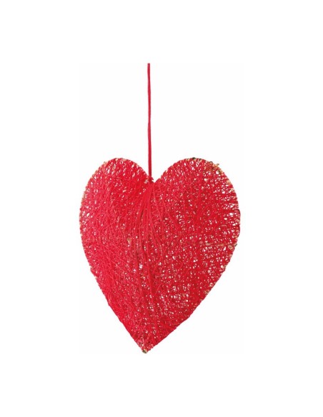 Corazón trenzado 3D para la decoración del día de los enamorados en centros comerciales tiendas