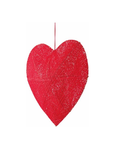 Corazón trenzado 3D para la decoración del día de los enamorados en centros comerciales tiendas