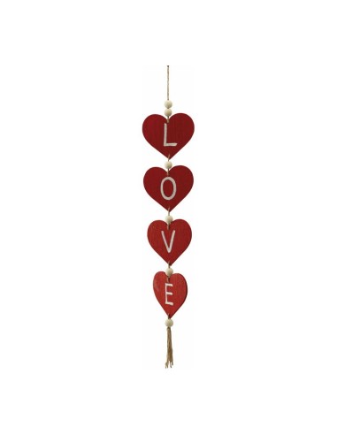 Guirnalda de corazones "love" para la decoración del día de los enamorados en centros comerciales y tiendas