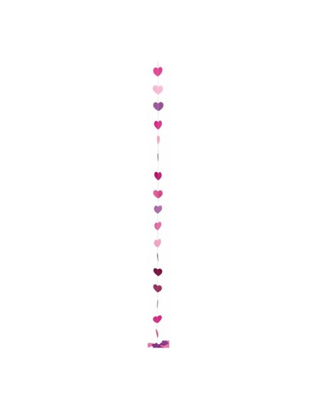Guirnalda de corazones para la decoración del día de los enamorados en centros comerciales y tiendas