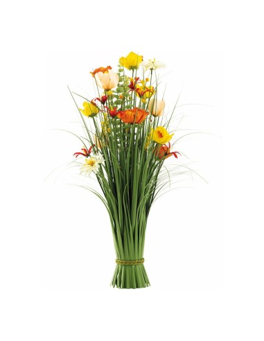 Manojo de hierba de caña con flores para escaparates de primavera en tiendas y centros comerciales