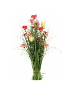 Manojo de hierba de caña con flores para escaparates de primavera en tiendas y centros comerciales 2