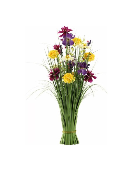 Manojo de hierba de caña con flores para escaparates de primavera en tiendas y centros comerciales