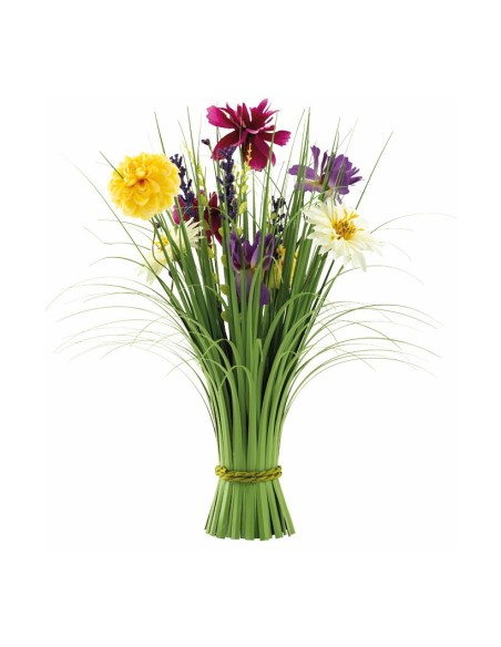Manojo de hierba de caña con flores para escaparates de primavera en tiendas y centros comerciales
