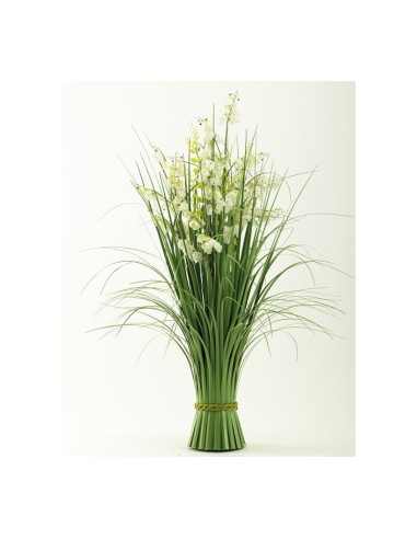 Manojo de hierba de caña con flores para escaparates de primavera en tiendas y centros comerciales