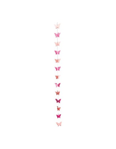 Guirnalda de mariposas 3D para la decorar en primavera centros comerciales y escaparates