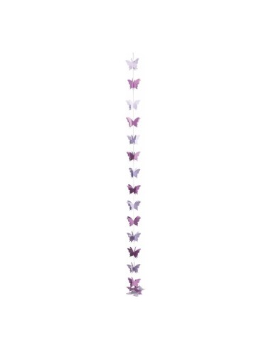 Guirnalda de mariposas 3D para la decorar en primavera centros comerciales y escaparates