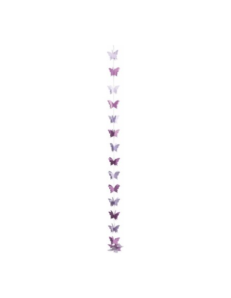 Guirnalda de mariposas 3D para la decorar en primavera centros comerciales y escaparates