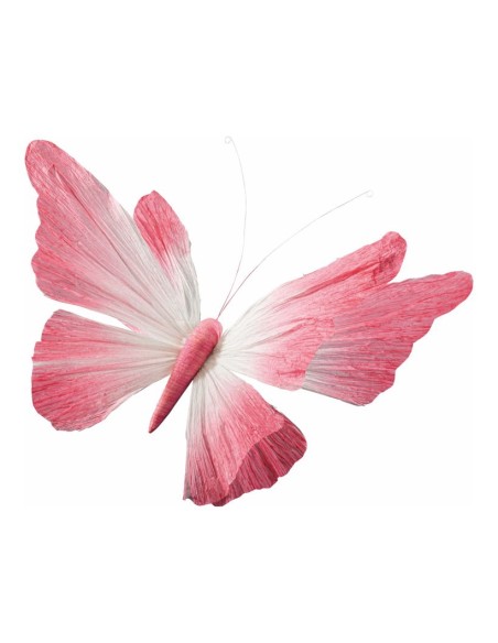 Mariposa con clip para escaparates de primavera en tiendas y centros comerciales