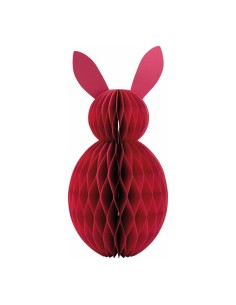 Conejo de pascua en papel de nido de abeja para escaparates de tiendas y pastelerías en pascua 2