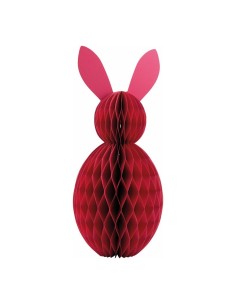 Conejo de pascua en papel de nido de abeja para escaparates de tiendas y pastelerías en pascua 2