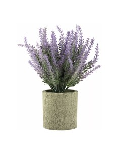 Lavanda con macetero para decorar con plantas y árboles artificiales en escaparates 2