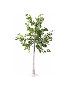 Árbol abedul para decorar con plantas y árboles artificiales en escaparates 2