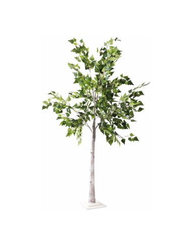 Árbol abedul para decorar con plantas y árboles artificiales en escaparates