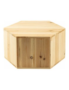 Expositor hexagonal para el interior o escaparates de espacios de tiendas o comercios 2