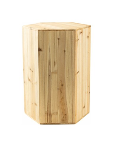 Expositor hexagonal para el interior o escaparates de espacios de tiendas o comercios
