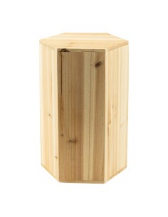 Expositor hexagonal para el interior o escaparates de espacios de tiendas o comercios 2